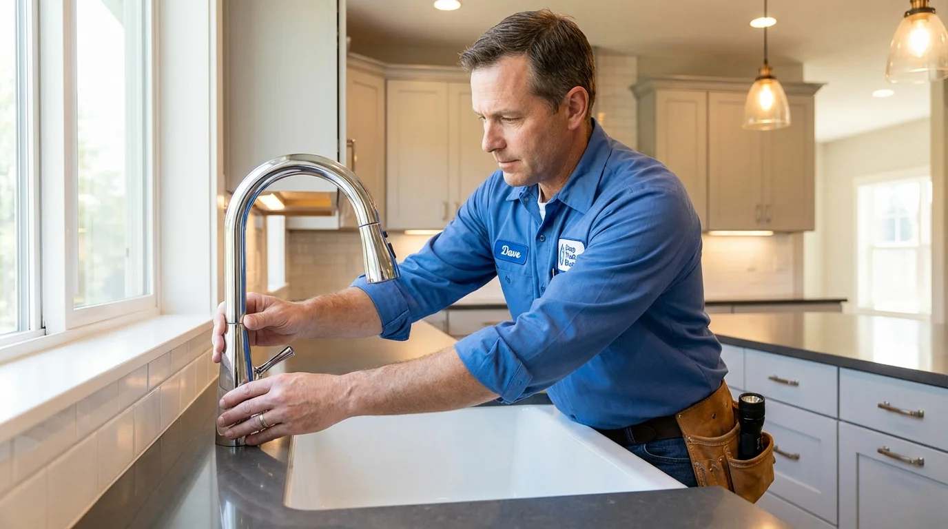 Kitchen faucet installation by Johns Plumbing LLC in Julesburg